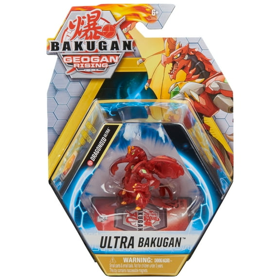 Bakugan Ultra, Dragonoid, 3-inch Tall Geogan Rising Collectible Action Figure and Trading Card