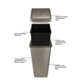 thumbnail image 2 of Witt Industries 13HTSS Push top hamper and top- stainless steel, 2 of 3