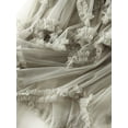 thumbnail image 5 of Michellecmm Women Layered Tulle Long Skirt, Fashion High Waist Solid Color Frill Trim Ruffle Midi Skirt, 5 of 6