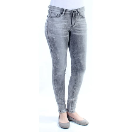 KIIND OF Womens Gray Distressed Acid Wash Jeans  Size: 27 (Best Pair Of Jeans)