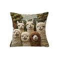 thumbnail image 1 of Cubiertas de Almohada de Navidad Al Aire Libre 45x45cm Imitación Alpacas Animal Print, Material de Rebaño Suave para el Sofá Sala de Estar Y Decoración de Otoño, Cremallera Invisible, 1 of 6