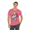 thumbnail image 4 of Monster Unicorn Be Yourself Rainbow Mane Shirt bella canvas 3001, 4 of 7