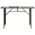 thumbnail image 2 of vidaXL 2 Piece Patio Dining Set with Cushions Gray Poly Rattan, 2 of 9
