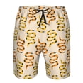 thumbnail image 3 of Goofa Hand Drawn Snake Printed Mens Swim Trunks Summer Quick Dry Short Beach Swimwear Bathing Suits-Small, 3 of 9