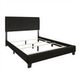 thumbnail image 4 of Castle Place Chic Corduroy Velvet Upholstered King Bed, Black, 4 of 6