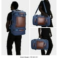 thumbnail image 3 of WITZMAN Large Travel Backpack for Men Canvas Rucksack Carry on Luggage Duffel Bag (A2021 Update Blue), 3 of 10