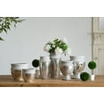 thumbnail image 3 of A&B Home Set of 2 Silver and Grey Decorative Ceramic Vases, 3 of 5