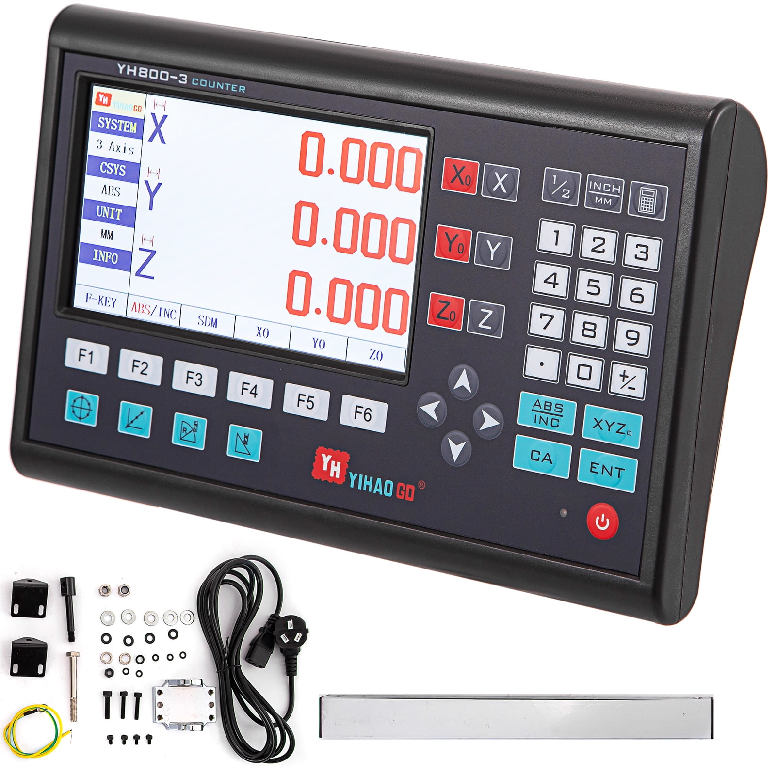 Linear Sensor Scale 2Axis/3Axis Digital Readout DRO Display for Mill Lathe EDM 