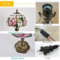 thumbnail image 7 of Orinova Tiffany-Style Table Lamp Stained Glass Bedside Lamp for Living Room Bedroom Traditional Desk Light 14.5'' H Multi-Color, 7 of 7