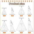 thumbnail image 3 of 8 Pcs Triangle Quilting Template Triangle Rulers DIY for Quilting Transparent Acrylic T-Shirt Rulers Clear Acrylic Quilt Templates DIY for Cutting Sewing Patchwork Cutting Pattern DIY Craft, 3 of 5