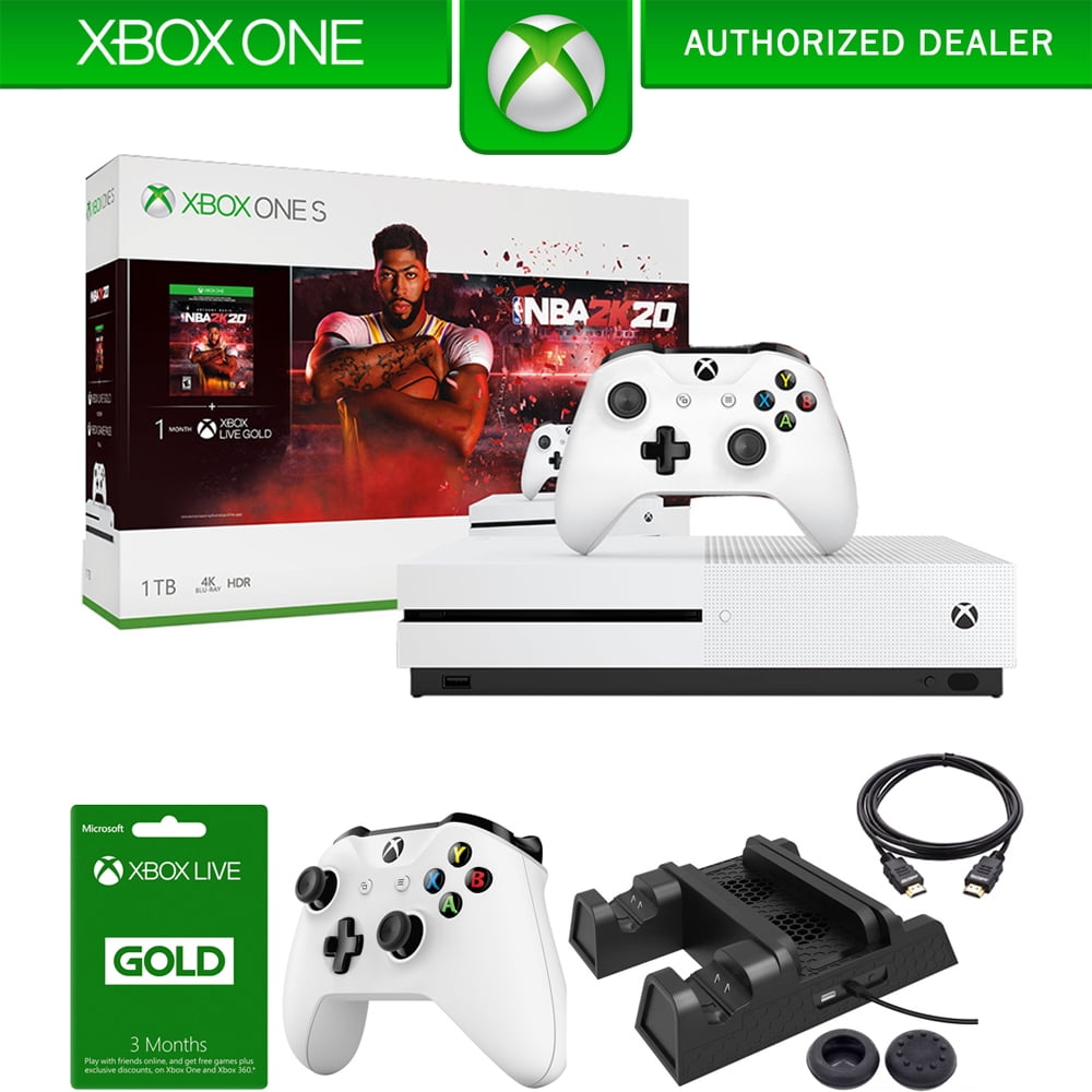 Microsoft Xbox One S 1TB Console with NBA 2K20 Bundle with Xbox