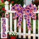 thumbnail image 1 of US. Independence Day Five-Pointed Star Flag Ribbons Party Gift Box Decorations Truck-Printed Linen-Look Ribbons, 1 of 6