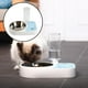 thumbnail image 5 of Juego de bebederos y comederos dobles para perros y gatos Home, de acero inoxidable. Bebedero automático. Azul, 5 of 7