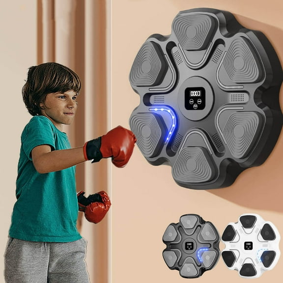 2024 New Music Boxing Machine, Upgraded 2.0 Smart Bluetooth Music Boxing Parent-Child Games, Wall-Mounted Exercise Equipment for Home