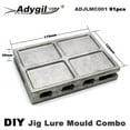 thumbnail image 5 of Adygil Fishing Jigging Lure Mold Kits 5oz, 5.5oz, 7.5oz,3 Cavities, 91pcs/Pack,Without Handle, 5 of 5