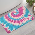 thumbnail image 2 of Colorful Tie Dye Mandala Pattern Bathroom Rugs Mat,Non Slip Microfiber Bathroom Rug,Rubber Backing,Soft Bathroom Mats for Bathroom Floor,Tub and Shower,17x30in(43x75cm), 2 of 5