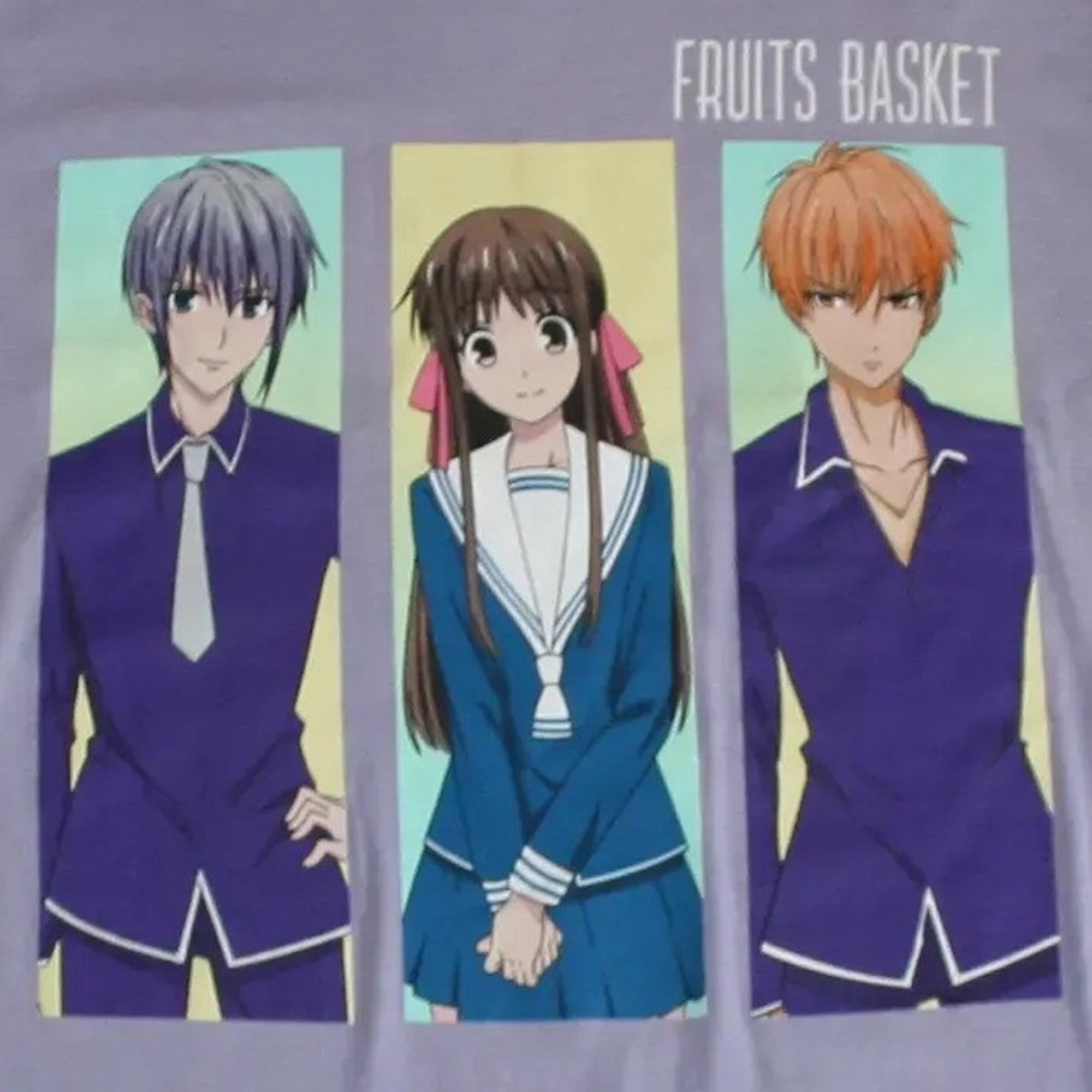 Fruits Basket Trio Yuki, Tohru \u0026 Kyo Long Sleeve Boyfriend Junior Women's  T-Shirt (Small) - Walmart Business Supplies, image size:2000x2000