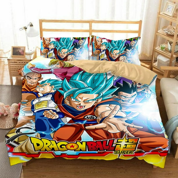 Cool Anime Dragon Ball Z Bedding Bed Set Twin Full Queen King Size Goku