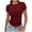 Z687 Wine, variant on Landzoo Women'S Shirts Solid Color Short Sleeve Crew Neck T-Shirt Summer Loose Fit Women Tops Size L Dark Blue