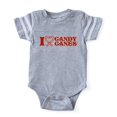 thumbnail image 1 of CafePress - I Love Candy Canes - Cute Infant Baby Football Bodysuit, 1 of 1