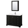 thumbnail image 4 of Wyndham Collection WCS202048SGBWCUNSMED Deborah 48" Free Standing Single Basin Vanity Set, 4 of 6