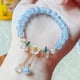 thumbnail image 4 of Pulsera de cristal de la flor de los cabritos con la joyería fina ajustable de cristal para las muchachas, 4 of 6