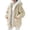 Beige, variant on Plus Size Winter Jackets for Women Hooded Double Sided Fleece Zip Up Jacket Coat, Orange S-5XL