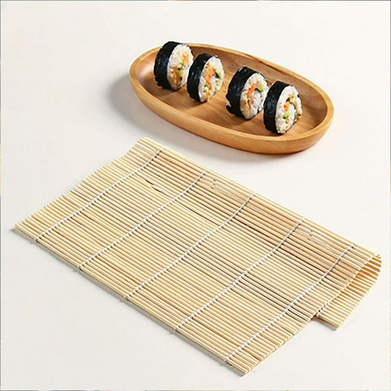 Destyer Sushi Mat Bamboo Sushi Rolling Mat Lightweight Durable Natural Bamboo  Sushi Rolling Mat Sushi Making Tool for Family 