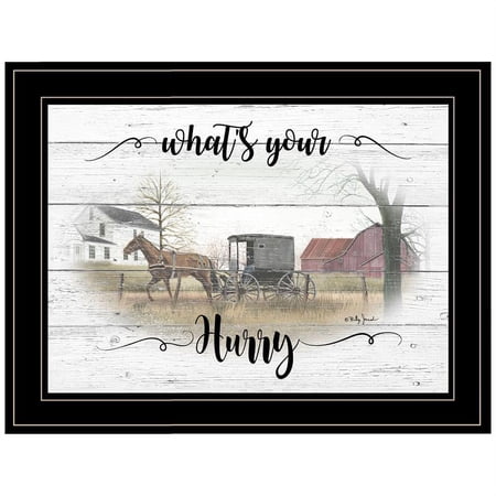 TrendyDecor4U What'S Your Hurry By Billy Jacobs Framed Print BJ1219-704G