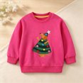 thumbnail image 2 of xaweyi Girls Fall Winter Clothes Round Neck Sweatshirt Fashionable Cartoon Printed Long Sleeved Top,Sizes 5-6 Years, 2 of 6