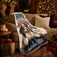 thumbnail image 3 of Dog Portrait Colorful Pet Artwork Playful Graphic Style Dog Lovers Colorful Pet Portrait Warm Flannel Blanket, Pet Adoption Gift for Living Room and Bedroom Home Decor, 3 of 9