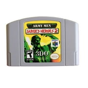 Army Men Sarge's Heroes 2 Video Games Cartridge Card for N 64 Us Version