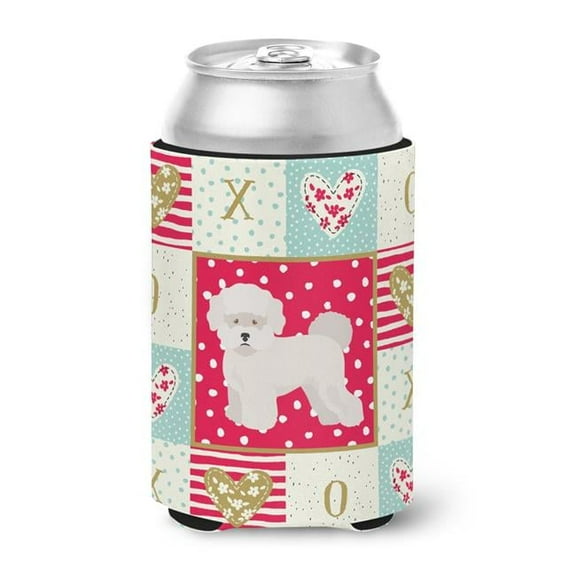 Carolines Treasures Bichon Frise 2 Love Can or Bottle Hugger Can Hugger multicolor