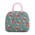 thumbnail image 2 of Lunch Bag Lunch Box for Women Reusable Insulated Lunch Cooler Bags,Large Capacity for Work Travel Picnic,Water-Resistant Pioneer Colorful Floral Lunch Tote Bag Gifts for Woman Mom Pink, 2 of 6