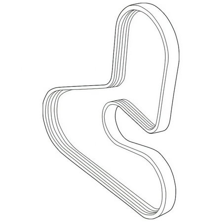 Genuine OE Volvo Serpentine Belt - 30731809 Fits select: 2004 VOLVO C70 HPT, 2000 VOLVO S70 BASE/SE