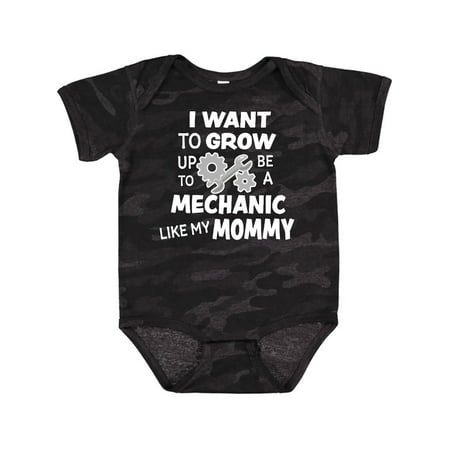 

Inktastic I Want To Grow up To Be a Mechanic Like My Mommy Gift Baby Boy or Baby Girl Bodysuit