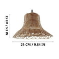 thumbnail image 3 of Modern Woven Pendant Light Fixtures 11" Farmhouse Coastal Hanging Lamp Matte Black Handwoven Rattan Basket Shade Boho Pendant Light for Kitchen Island Dining Room Bar Bedroom Foyer Hallway, 3 of 7