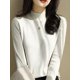 thumbnail image 3 of Suéteres de punto de cuello alto para mujer, jerséis básicos de imprimación, suéter suave y cálido, moda de otoño e invierno, 2024, 3 of 5