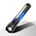 thumbnail image 1 of Lámpara Linterna portátil Zoom telescópico Impermeable Linterna de mano Recargable por USB Tmvgtek Para estrenar, 1 of 9
