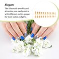 thumbnail image 2 of Nail Art Delicate Removable Artificial Tips Extension Fingernails Artificial Fingernails. Fashion Wraps Manicure Tools Decoration for Girls Type 9, 2 of 5