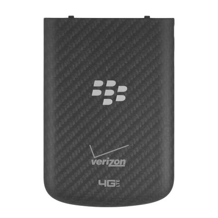 OEM BlackBerry Q10 Battery Door w/ NFC Back Cover - Black - Verizon