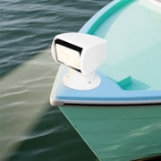 Remote Control Searchlight, 100W 2300LM Marine Boat Spotlight with 2624ft Long Range, IP66 Waterproof, 355° Rotation, 12V Halogen Lamp for Yacht Fishing Boat, White