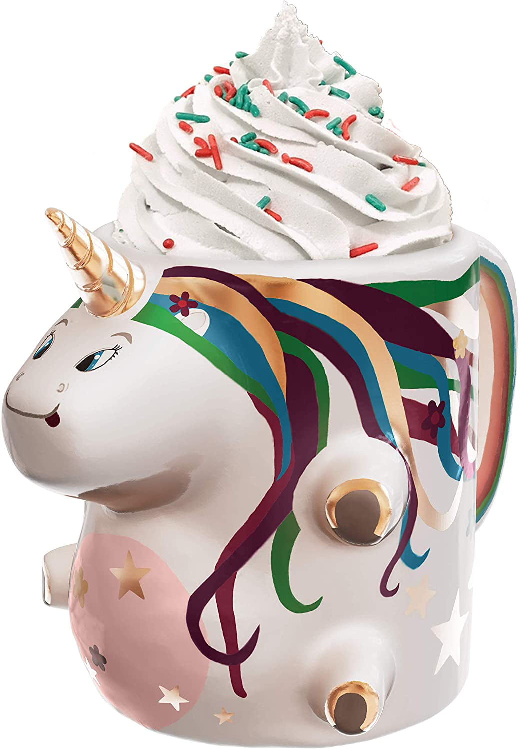 Rainbow Unicorn Mug 3D Ceramic Coffee Tea Milk Tea Cup Cute Creative Girls Gift 
