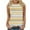 Yellow, variant on Uaswgudfs Women's Breathable Striped - Sleeveless Crew Neck Tank Top with Color Block Design for Business Casual Loose Fit Tops