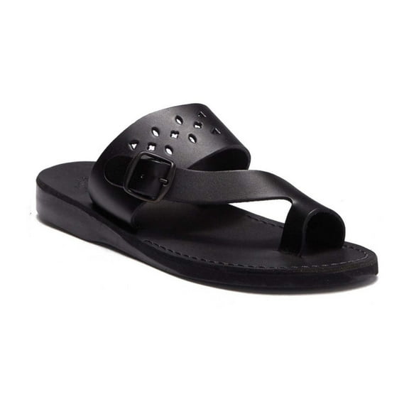 Ezra - Leather Cut Out Sandal - Mens Sandals