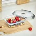 thumbnail image 3 of Mainstays Rectangle Glass Food Storage Container 630ml, 3 of 8