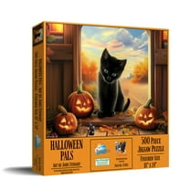 SUNSOUT INC - Halloween Pals - 500 piece Jigsaw Puzzle for Adults by Artist: John Stewart - Finished Size 18" x 24" - MPN# 77204