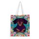 thumbnail image 1 of Dachshund Bolso de tela con estampado de lienzo para mujer, bolsa de compras reutilizable y estética, con cremallera interior, regalo para mujer, 35 × 40 cm., 1 of 6