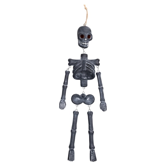 Skeleton Wall Decoration, Black, 16.7", Halloween by Way To Celebrate