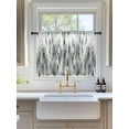 thumbnail image 3 of Sheer Curtains 54 Inch Length, Sage Green Grey Vintage Semi Sheer Curtains Light Filtering Window Treatment, Retro Abstract Art Privacy Voile Drapes for Living Room Bedroom 52x54 Inch, 3 of 7